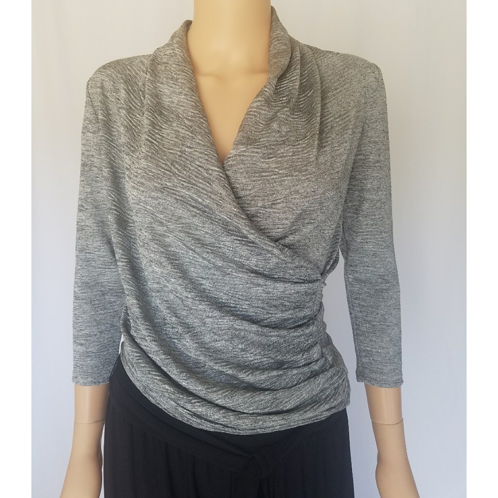 New York and Company Grey Blouse